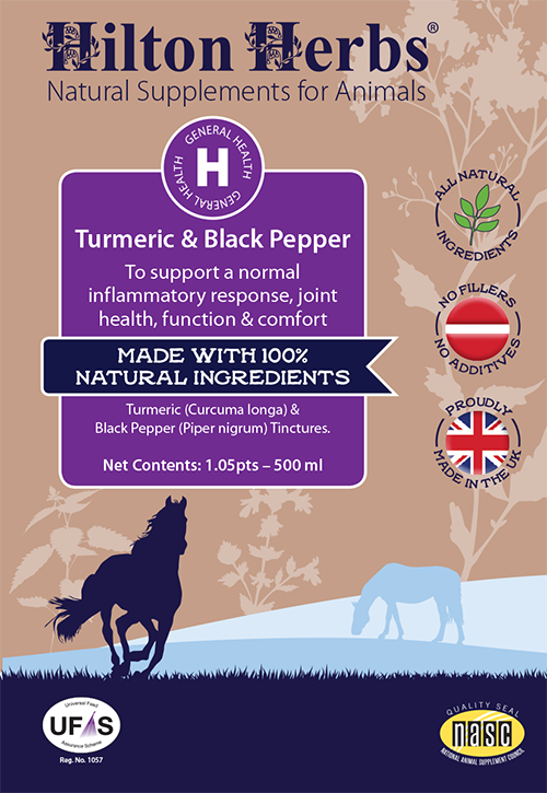 Turmeric and Black Pepper Tincture - front label