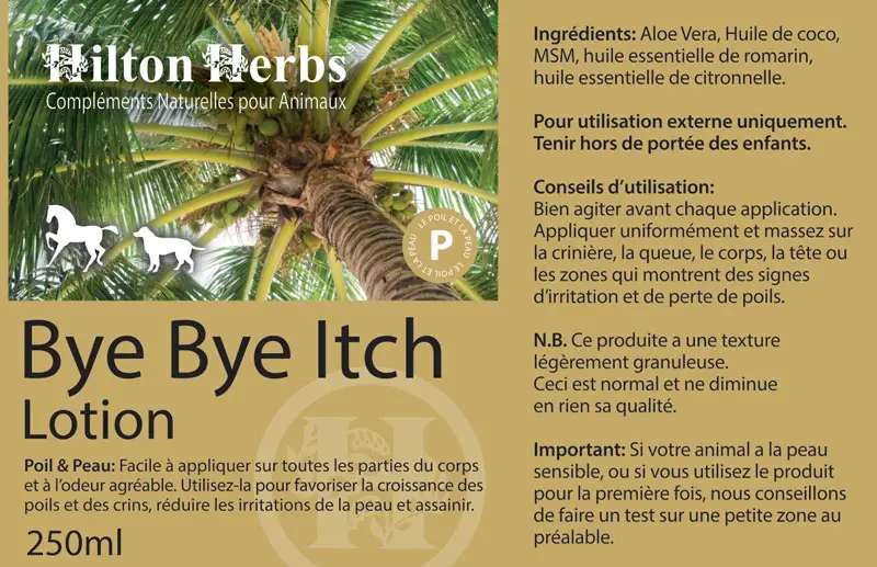 Bye Bye Itch Lotion - 250ml Label