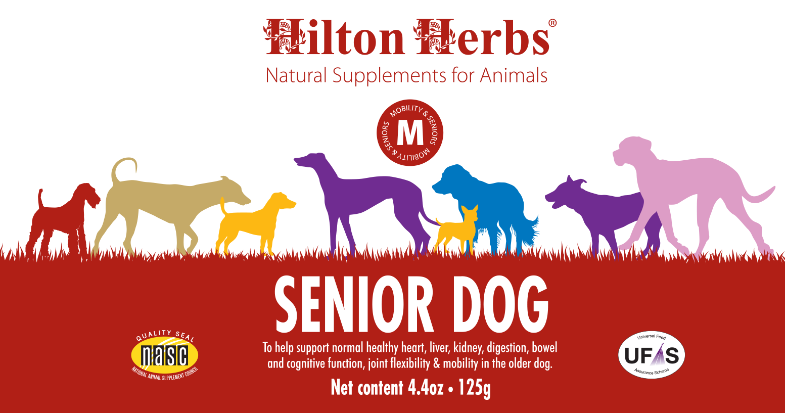 Senior Dog - whole label