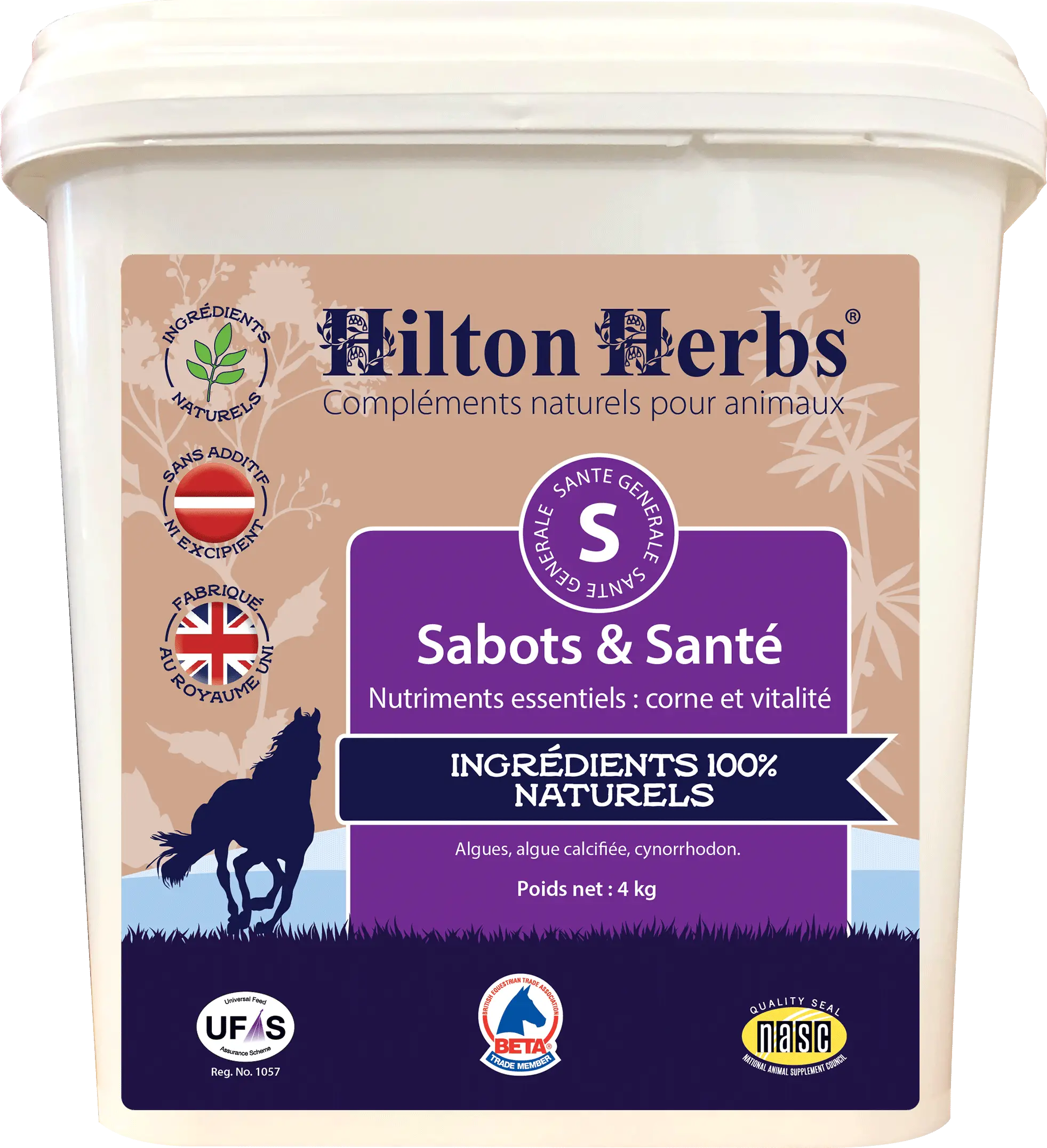 Complément Sabots et Santé pour chevaux de Hilton Herbs