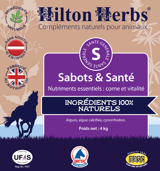 Ingrédients Sabots et Santé de Hilton Herbs