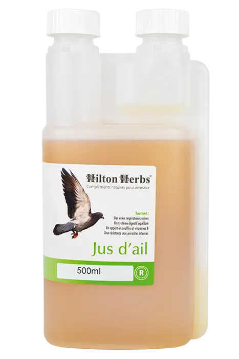Pure Garlic Juice for Birds - pack label