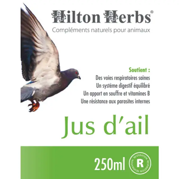 Pure Garlic Juice for Birds - front label