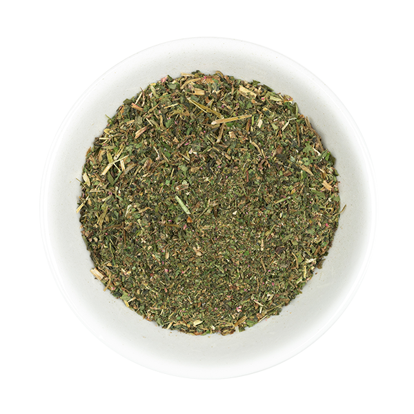 Buckwheat herb in dish