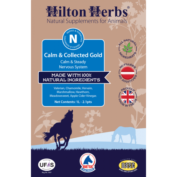 Hilton Herbs Calm & Collected Gold Horse support a calm & balanced nervous sy... 